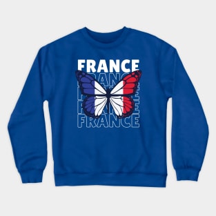 I Love France // French Flag // French Pride Crewneck Sweatshirt